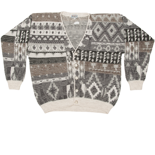 Vintage Van Vaan neuletakki 80-luvulta (L)