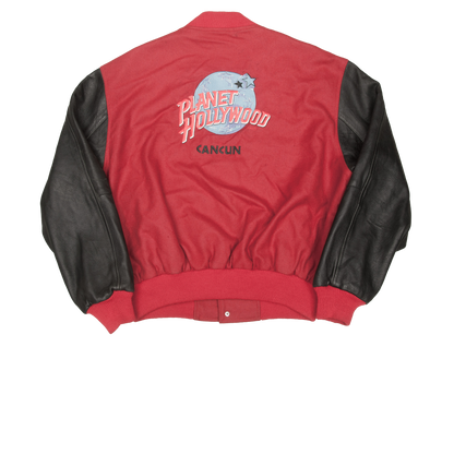 Vintage Y2K Planet Hollywood Cancun varsitytakki (XL)