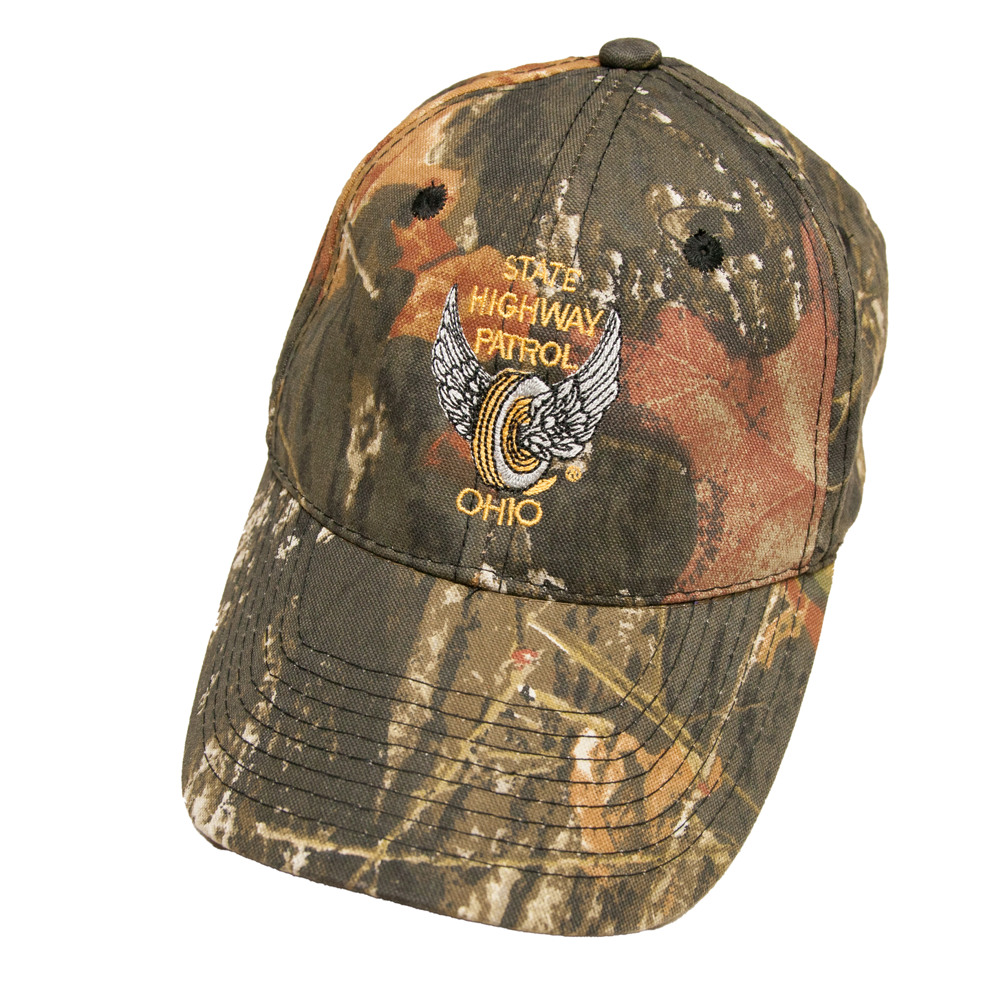 State Highway Patrol Ohio x Mossy Oak Break Up lippalakki (S-XXL)