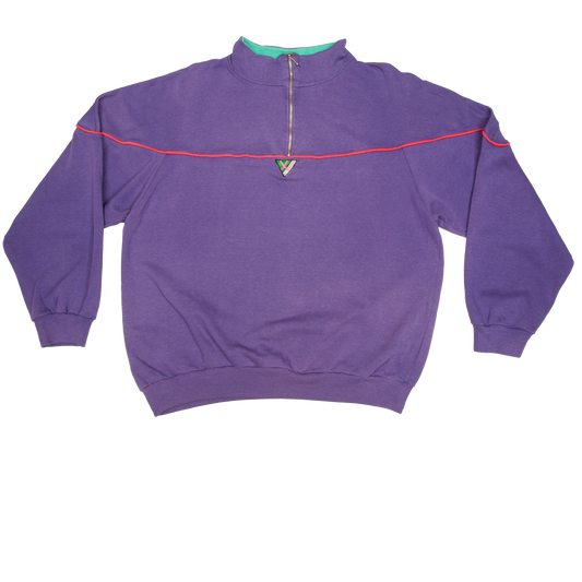 Vintage Xtra 1/4-zip-paita 80-luvulta (M)