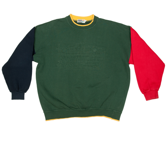 Vintage Benetton Formula 1 Racing Team collegepaita 90-luvulta (S)