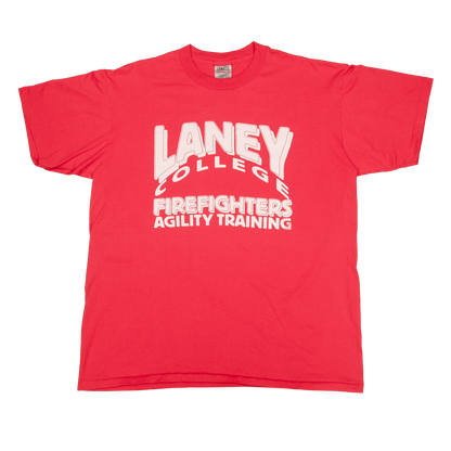 Vintage Laney College Firefighters Agility Training t-paita 90-luvulta (L)