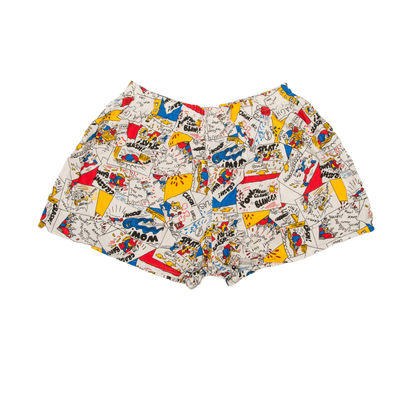 Vintage POW! THANG! CLANG! shortsit 80-luvulta (XS)