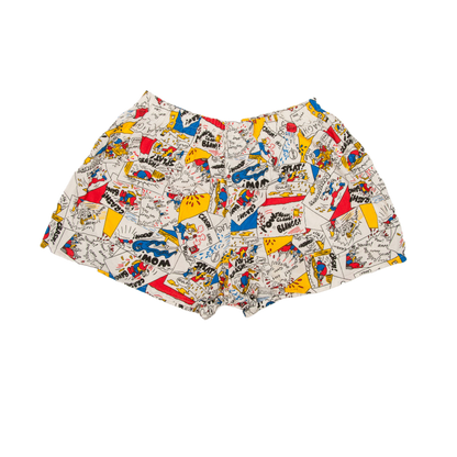 Vintage POW! THANG! CLANG! shortsit 80-luvulta (XS)