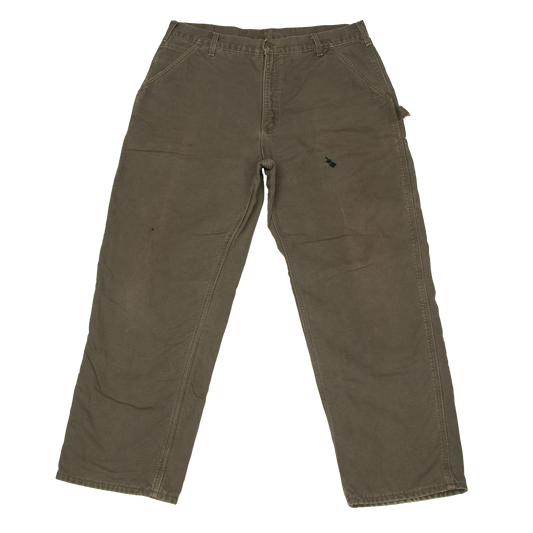 Vintage Y2K Carhartt Utility työhousut flanellivuorella (38x30)