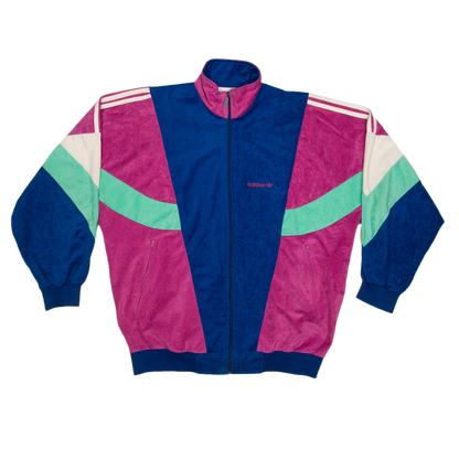 Vintage Adidas velourtakki 90-luvulta (M)
