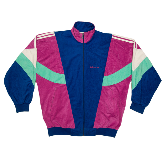 Vintage Adidas velourtakki 90-luvulta (M)