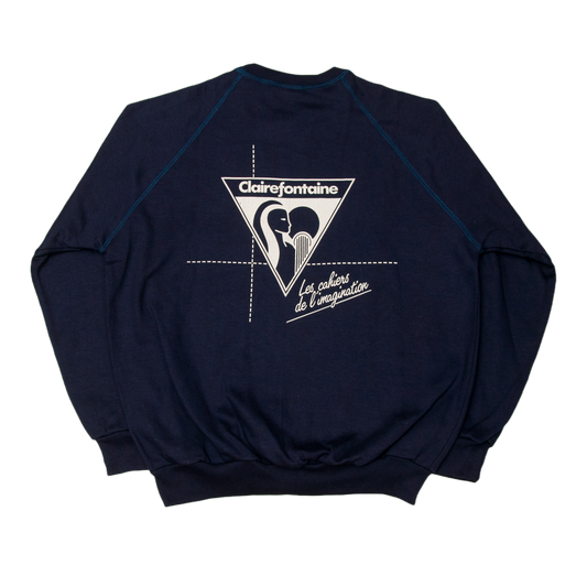 Vintage Clairefontaine collegepaita 70-luvulta (M)