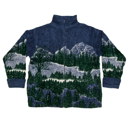 Vintage Northern Reflections fleecetakki 90-luvulta (S)